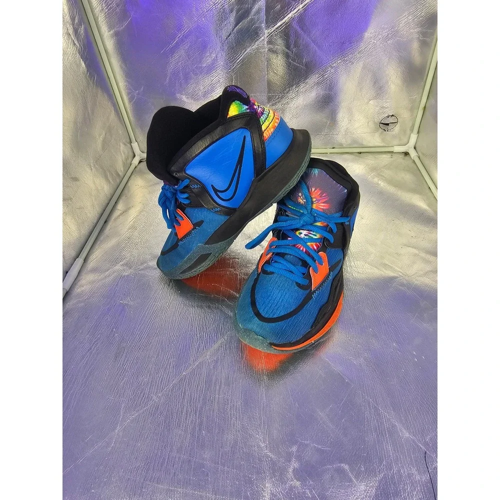 Nike Kyrie Infinity GS Siren Blue Psychic Purple Tie Boys Size 4.5Y